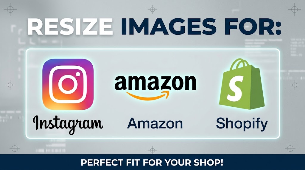 Resize Images for Instagram, Amazon, Shopify